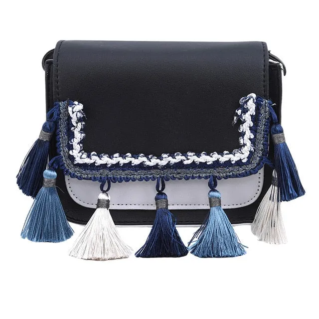Women Leather Metal Shoulder Totes PU Bag Fashion Compatible Top Bags Women Tassel Bags Messenger Ring Secure delivery Handbag Vintage Crossbody Handle