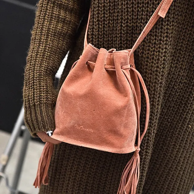 Women Leather Metal Shoulder Totes PU Bag Fashion Compatible Top Bags Women Tassel Bags Messenger Ring Secure delivery Handbag Vintage Crossbody Handle