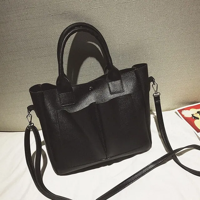 Women Leather Metal Shoulder Totes PU Bag Fashion Compatible Top Bags Women Tassel Bags Messenger Ring Secure delivery Handbag Vintage Crossbody Handle