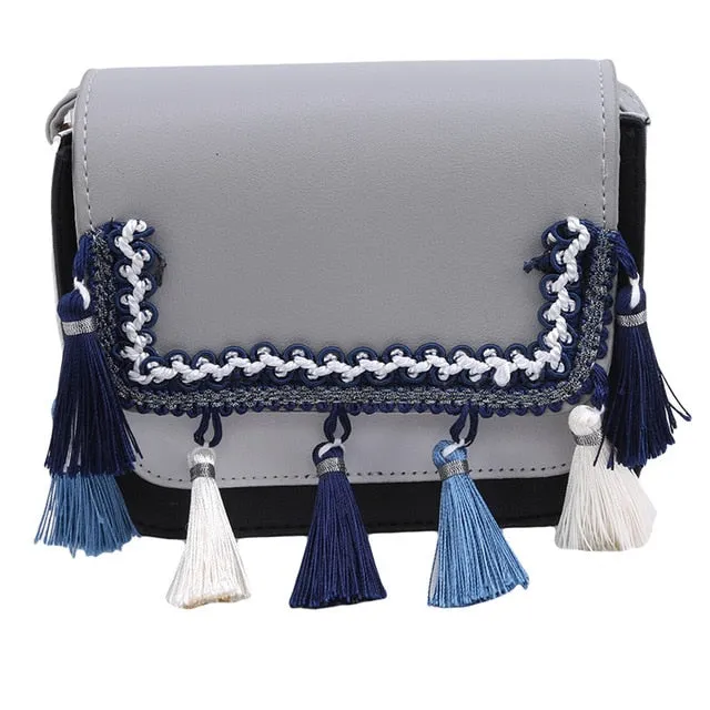 Women Leather Metal Shoulder Totes PU Bag Fashion Compatible Top Bags Women Tassel Bags Messenger Ring Secure delivery Handbag Vintage Crossbody Handle