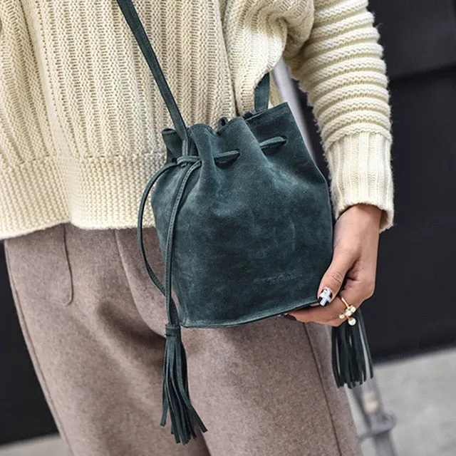 Women Leather Metal Shoulder Totes PU Bag Fashion Compatible Top Bags Women Tassel Bags Messenger Ring Secure delivery Handbag Vintage Crossbody Handle