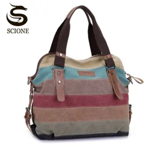 Women Mujer Bags Handbag Bolsos Canvas Striped Huge price cut Bag Shopping Fashion Brand Casual Satisfaction guaranteed Shoulder Messenger Tote Beach Bags Famous