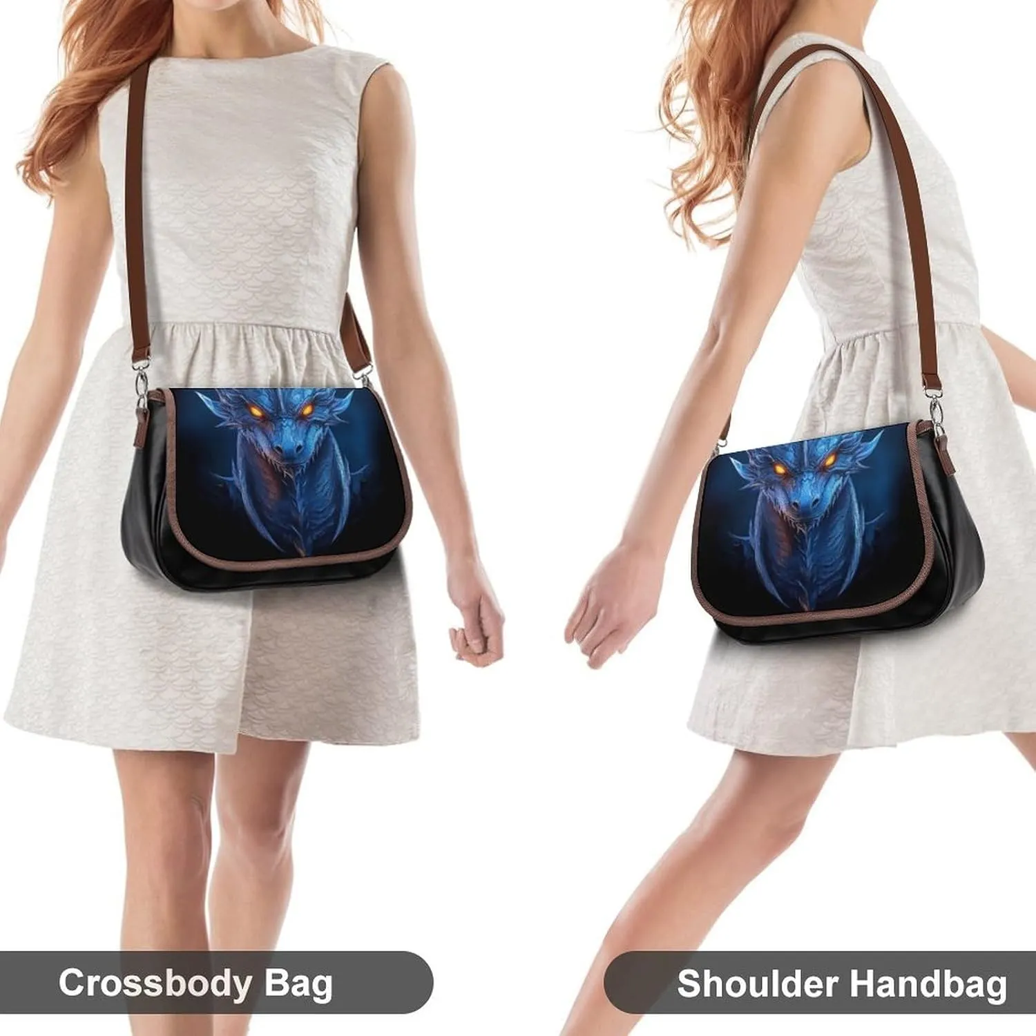 Womens Crossbody Purse Lightweight PU Leather Shoulder Bag Waterproof Messenger Bags