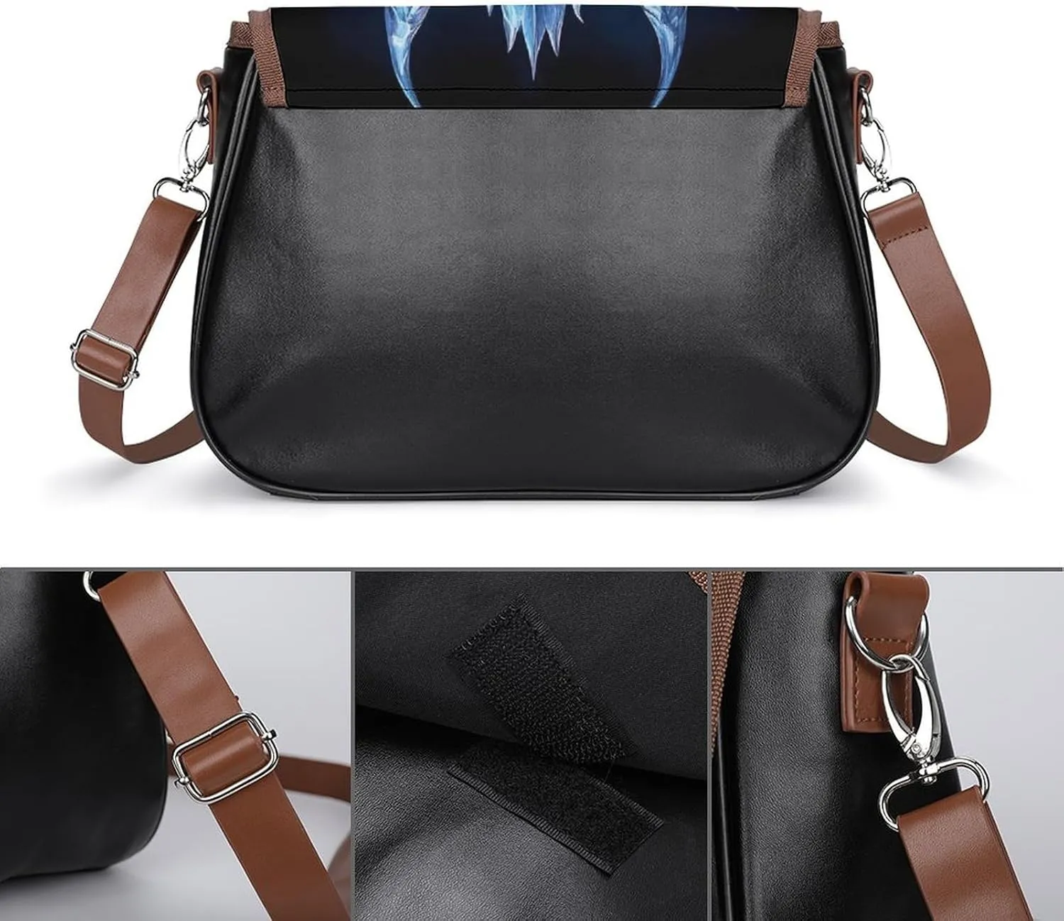 Womens Crossbody Purse Lightweight PU Leather Shoulder Bag Waterproof Messenger Bags