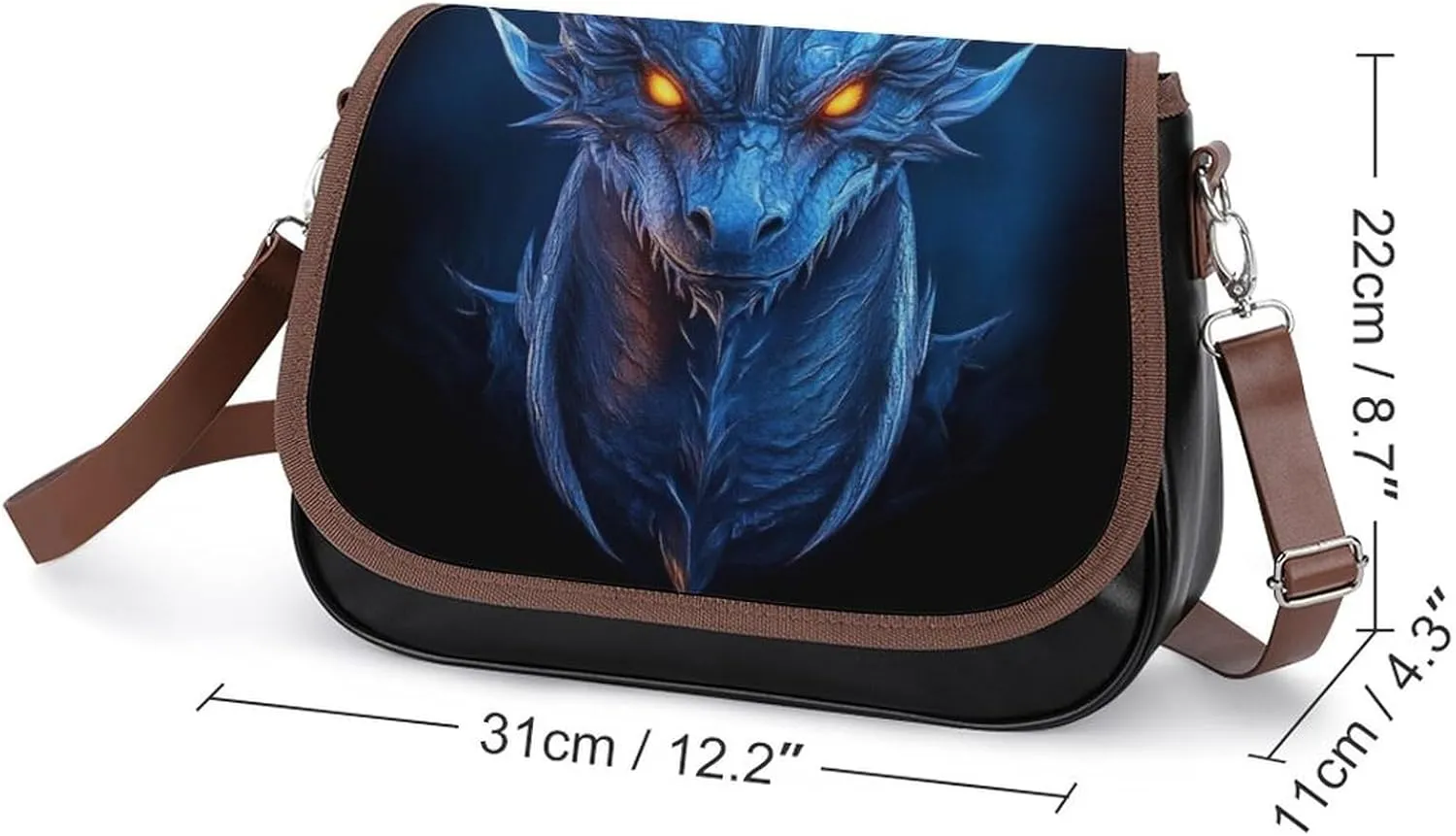 Womens Crossbody Purse Lightweight PU Leather Shoulder Bag Waterproof Messenger Bags