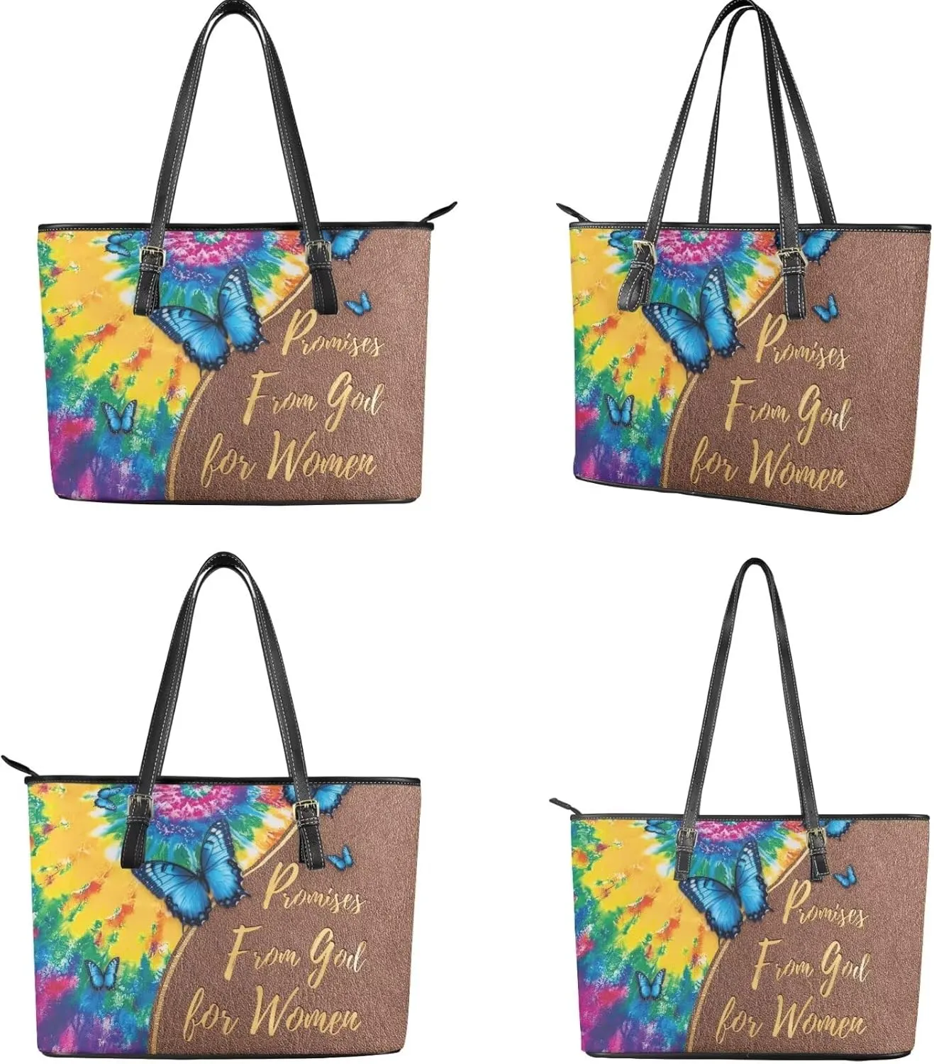 Womens Handbag Sets Satchel Purse Waterproof Tote Bag with Wallet Set for Ladies