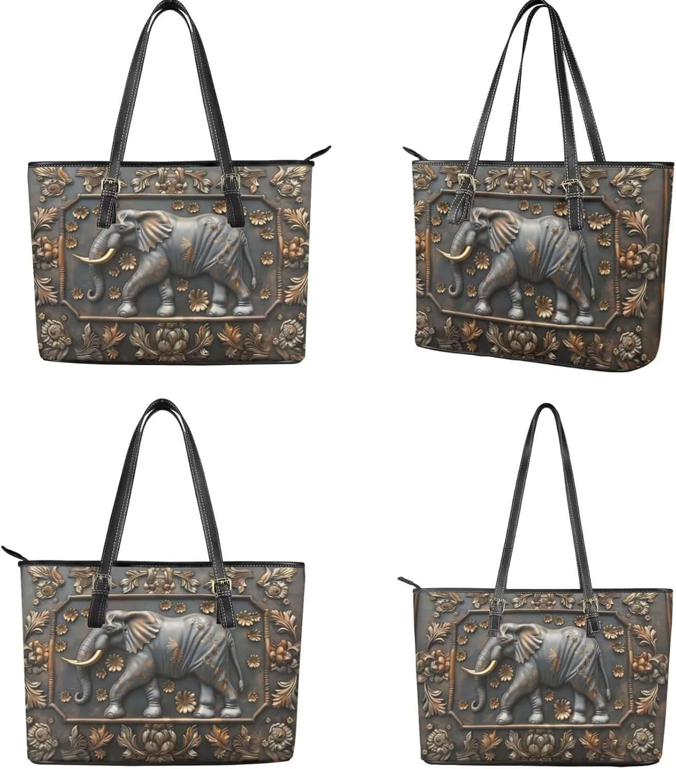 Womens Handbag Wallet Set Leather Satchel Purse Handbag with Wristlet Wallet Top Handle Handbag for Ladies