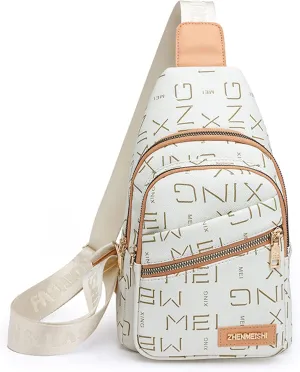 Women's Leopard Chest Bag Sling Bag for Women Sling Crossbody Bag Chest Backpack Bag Satchel Daypack Purse