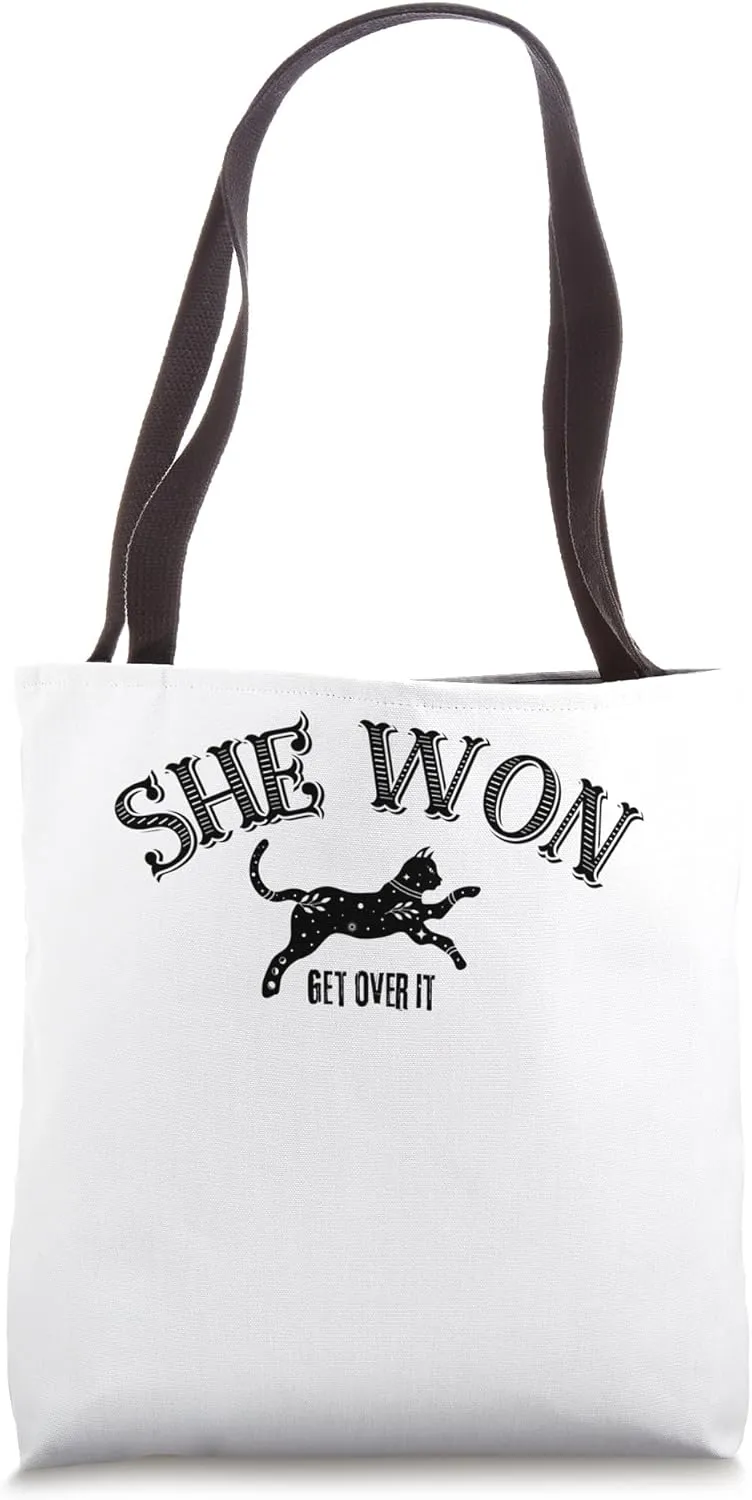 Women's She Won Presidential Election 2024 Tote Bag