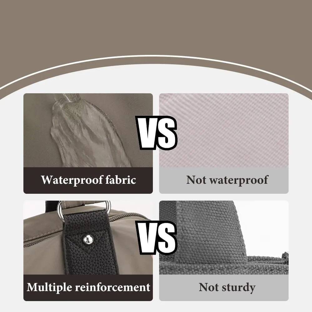 Womens Tote Handbags, Large Capacity Waterproof Multi Pocket Shoulder Bag, Women Crossbody Bag with Adjustable Shoulder Strap