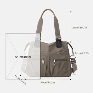 Womens Tote Handbags, Large Capacity Waterproof Multi Pocket Shoulder Bag, Women Crossbody Bag with Adjustable Shoulder Strap