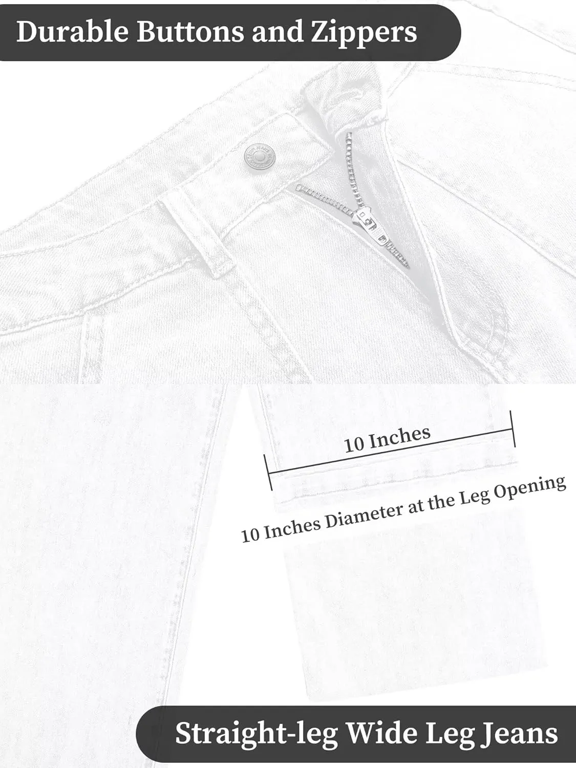 Womens Wide Leg Jeans High Waisted Carpenter Cargo Jeans Casual 90s Y2K Flap Pocket Straight Leg Jeans for Women