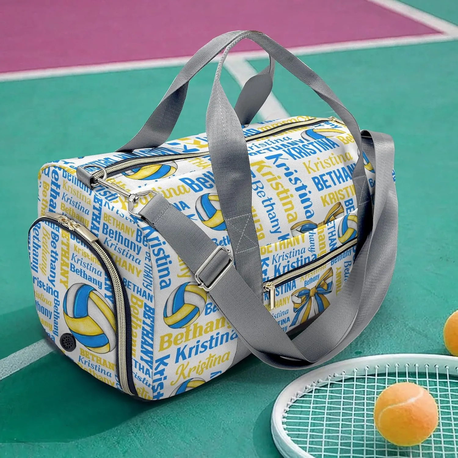 Word Cloud Text Duffle Bag for Travel, Carry on Bag Travel Bags Sport Volleyball Player Canvas Travel Duffel Bag Overnight Weekend Gym Bag Carry On Luggage Bags