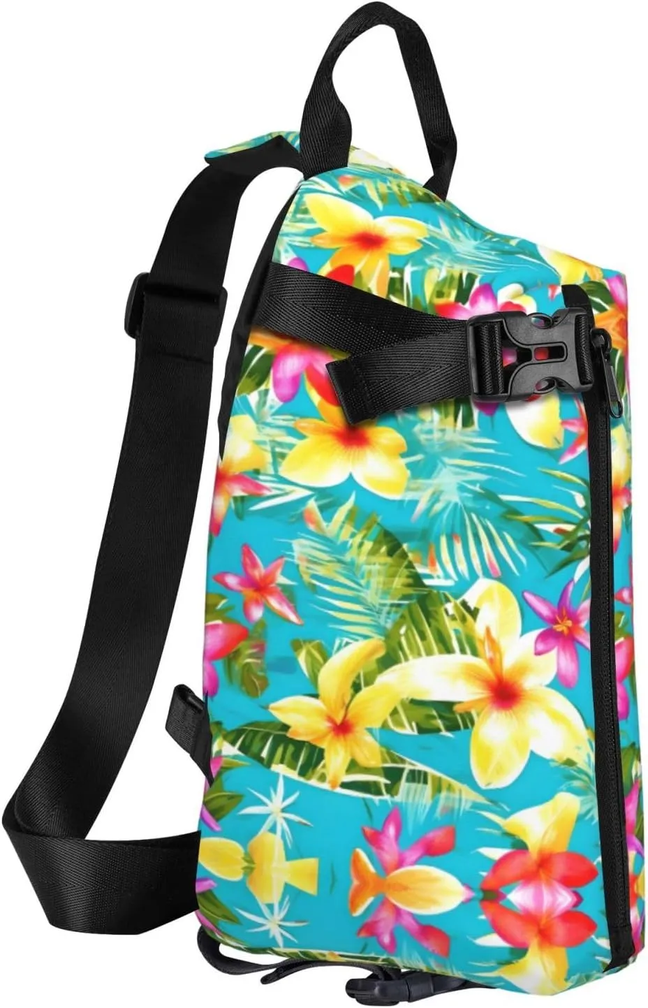WURTON The Underwater World Tropical Fish Print Lightweight Adjustable Crossbody Backpack Daypack For Men,Women Sling Bag