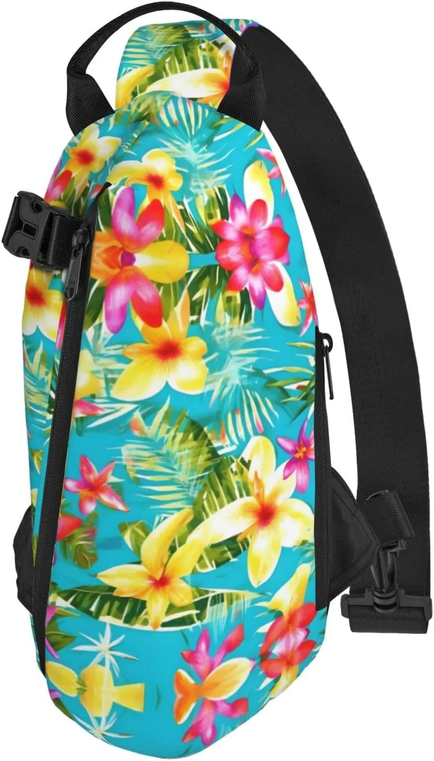 WURTON The Underwater World Tropical Fish Print Lightweight Adjustable Crossbody Backpack Daypack For Men,Women Sling Bag