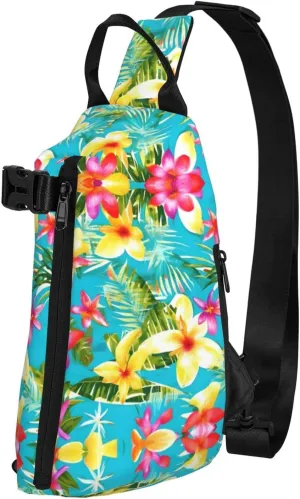 WURTON The Underwater World Tropical Fish Print Lightweight Adjustable Crossbody Backpack Daypack For Men,Women Sling Bag