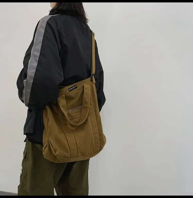 Y2k Grunge Gothic Tote Bag Aesthetic Japanese Harajuku Handbag Dark Hippie Punk Shoulder Bag Vintage Satchel Purse (Coffee,One size)