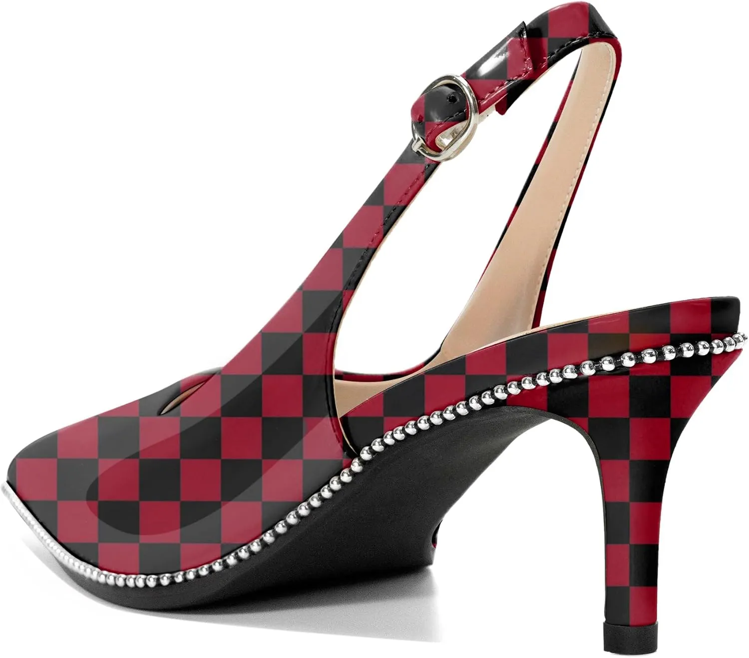 YODEKS Slingback Kitten Heels Women's Pointed Toe Low Heel Pumps 2.5 Inch Shoes Size 5-13