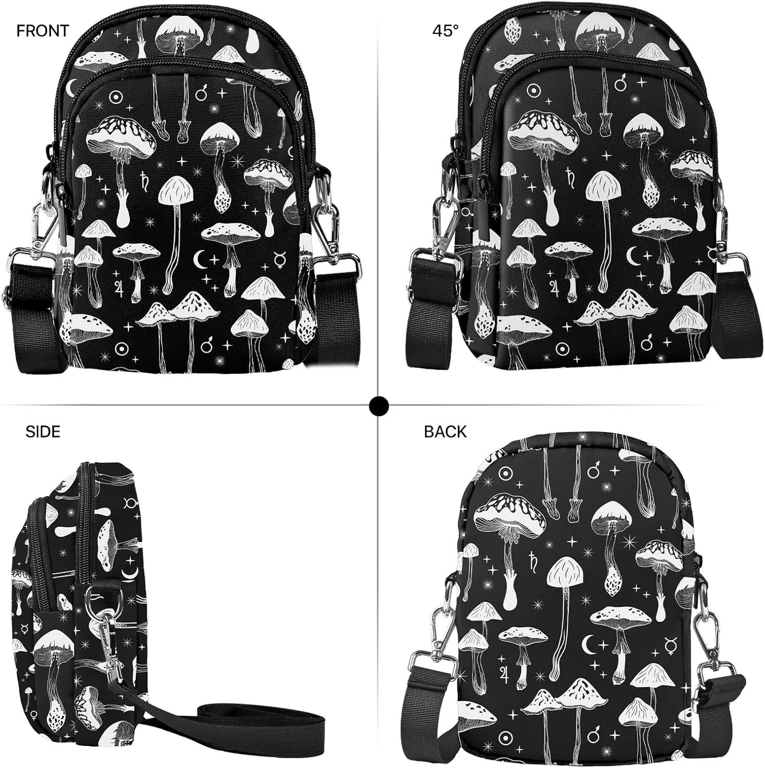 Yrebyou Crossbody Purse for Women Cell Phone Bag Small Lightweight Over Shoulder Bags with Adjustable Strap for Travel