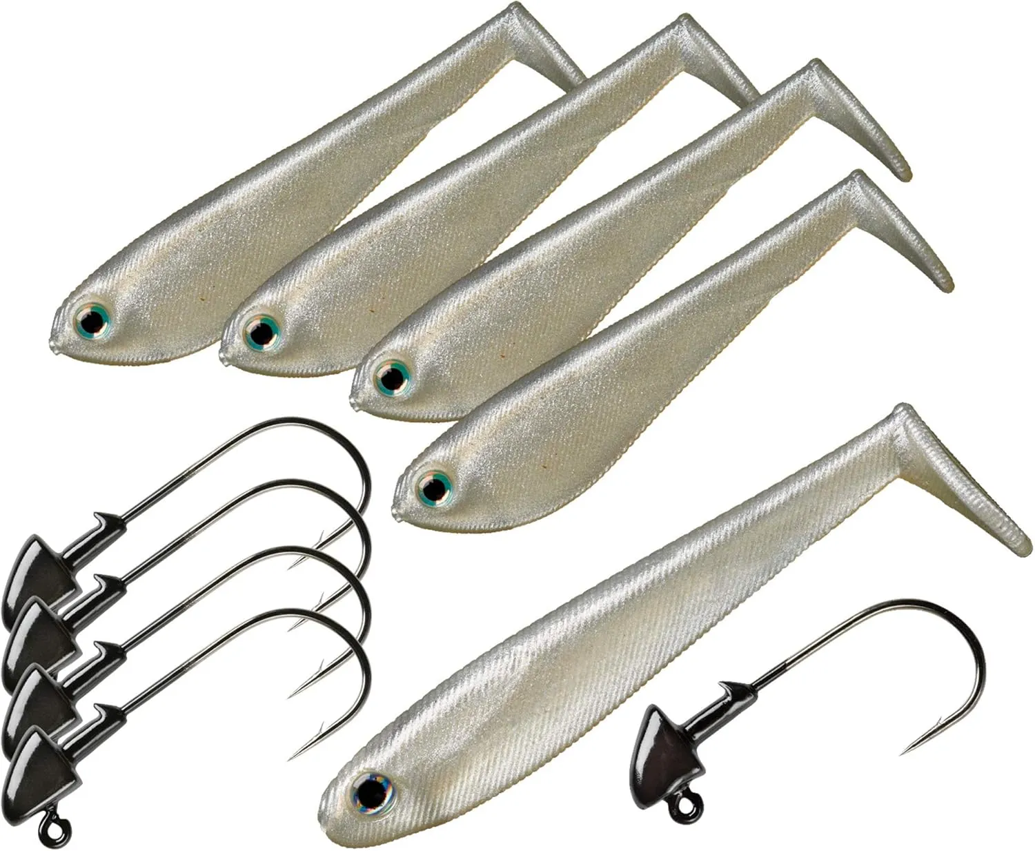 Yum YUMbrella Castable Multi-Lure Umbrella Rig for Bass Fishing by Bait School Technolgy, YUMbrella Accessory Kit