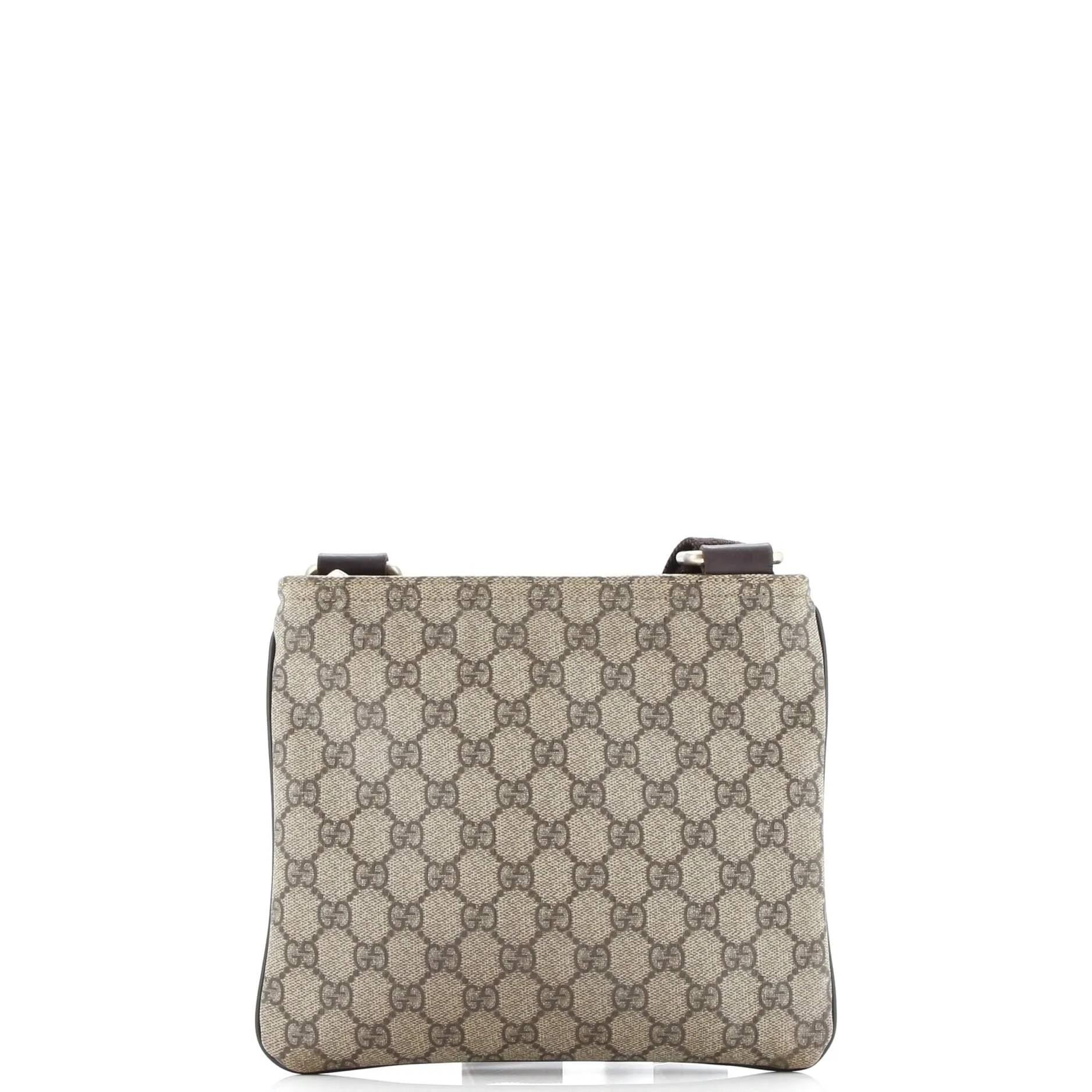 Zip Top Messenger Bag GG Coated Canvas Small