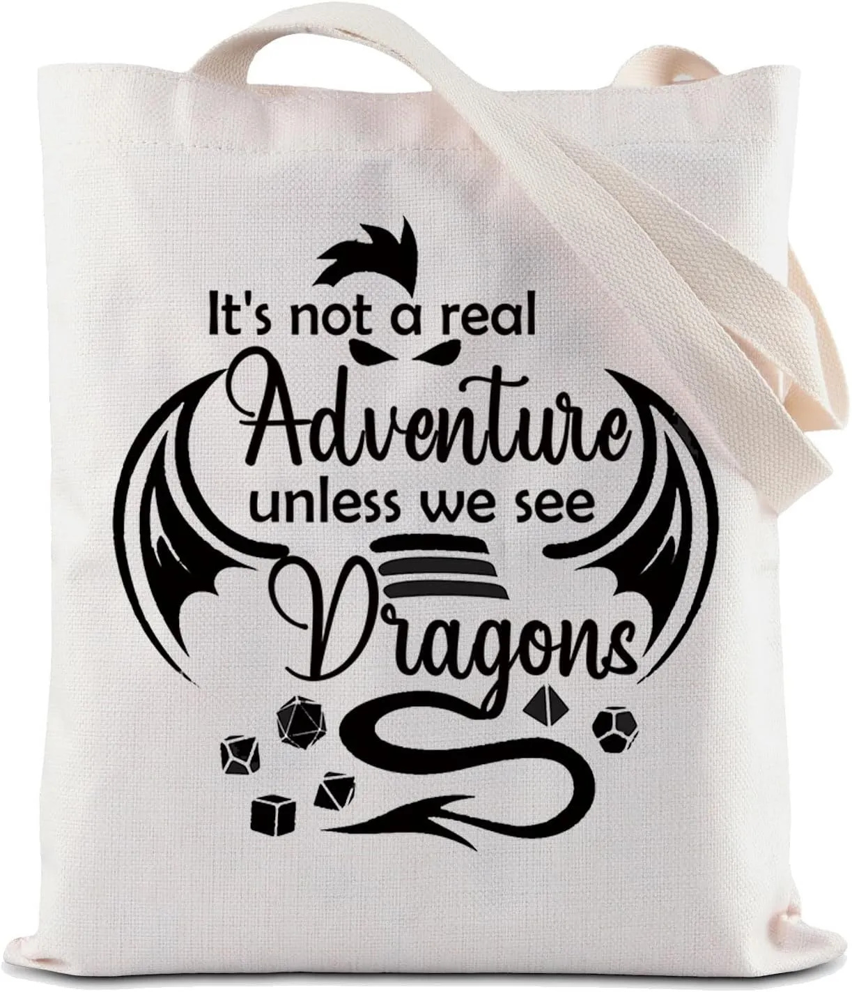 ZJXHPO Dragon Reusable Grocery Shopping Bag Dice Shoulder Bag Dice And Dragon Shopping Bag