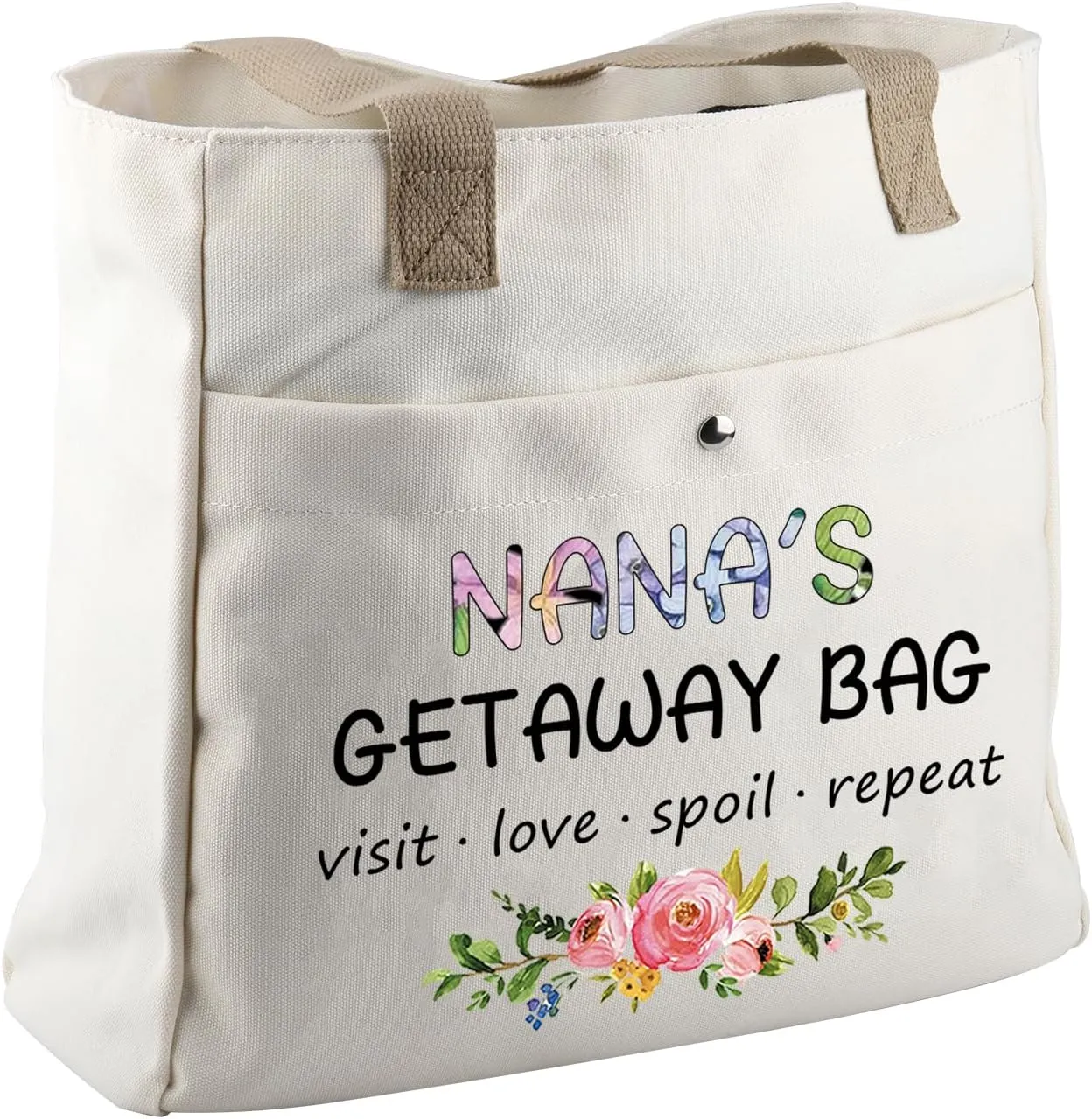ZJXHPO Mothers Day Gift For Nana Grammy Mimi Gigi Mamaw Nonnie Yaya Gaga Mema Grandma Tote Bag Grandmother Appreciation Gift